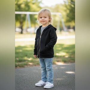 Carter's Black Zip-Up Hoodie Jacket